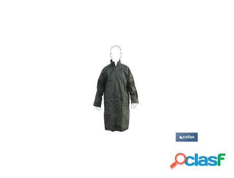 Abrigo de lluvia verde poliester/pvc talla-s