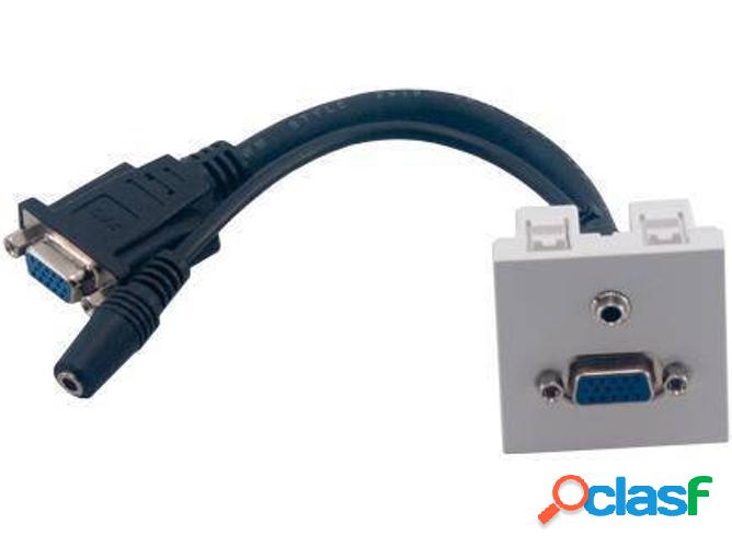Adaptador de interfaz MCL Plastron adaptateur VGA femelle +