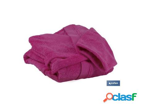 Albornoz fucsia 500/m2 modelo primavera talla s