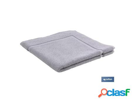 Alfombra baño gris perla gr.1000 modelo perlan 60x60cm