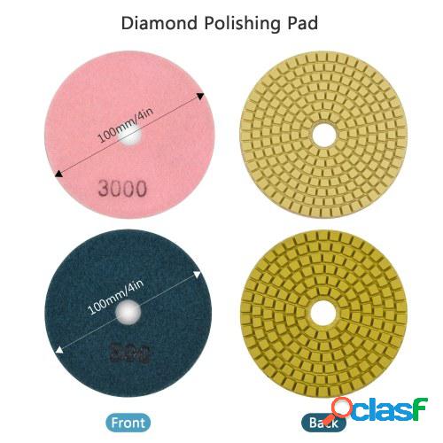Almohadillas de pulido de diamante de 10 piezas de 4