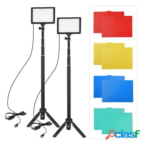 Andoer 2pcs USB LED Video Light Kit Fotografía Iluminación