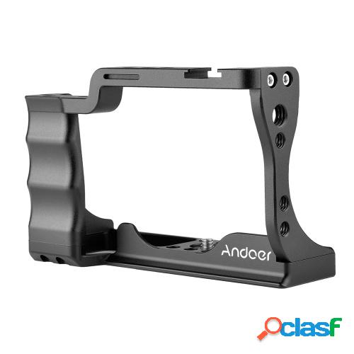 Andoer Camera Cage Aleación de aluminio con soporte de