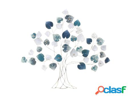 Aplique De Pared Árbol Con Hojas Azul Adorno Pared Apliques