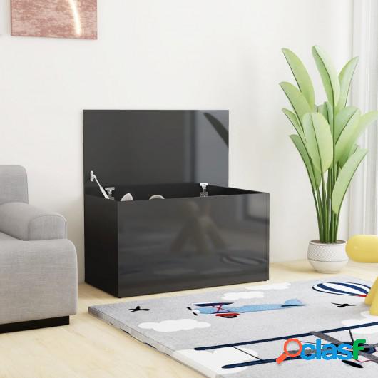 Baúl almacenamiento aglomerado blanco con brillo 84x42x46