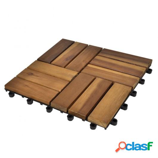 Baldosas de porche 30x30 cm acacia 30 piezas