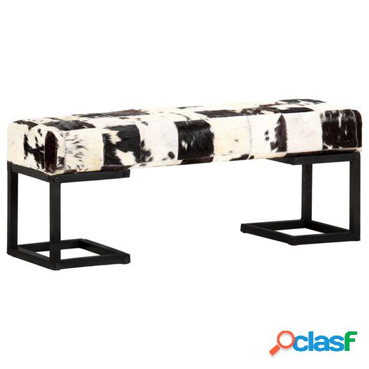 Banco de retales Patchwork cuero auténtico cabra negro 110