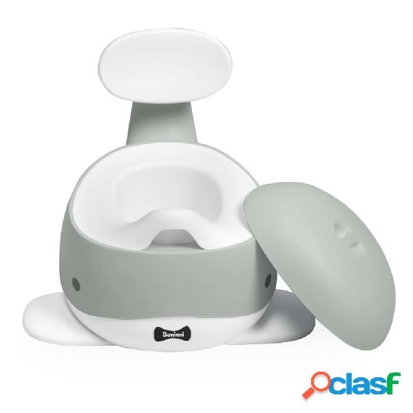 Baninni Orinal de aprendizaje para niños Whale gris