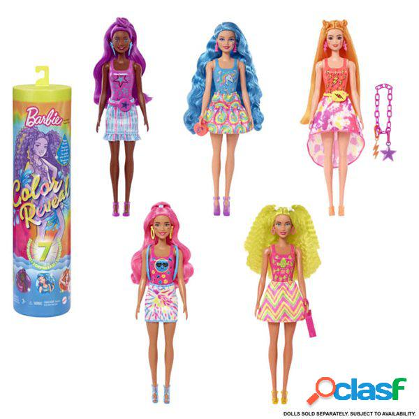 Barbie Color Reveal Serie Mu?eca Neon Tie-Dye