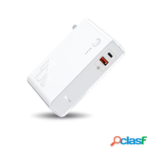 Baseus GaN Power Bank 10000mAh 2 en 1 Cargador USB 45W PD