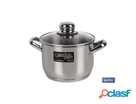 Cacerola inox induc.2.l mod polenta t/vidrio ø160 mm