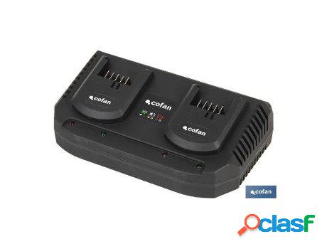 Cargador baterias doble carga rapida 2x3,5a - 18v