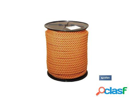 Carrete cuerda tr. helicoidal 6 mm 200 mts rojo/am