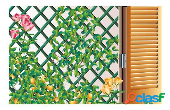 Celosía extensible de plástico Nortene Trelliflex de 1x2m