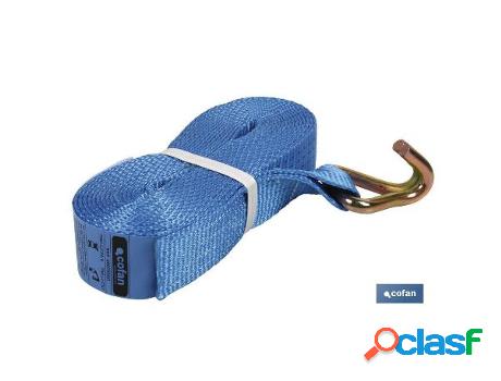 Cinta 7,5 mts + gancho cerrado 1500 kgs