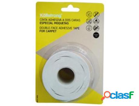 Cinta adhesiva 2 caras moqueta 4,5cm rollo 10 mt