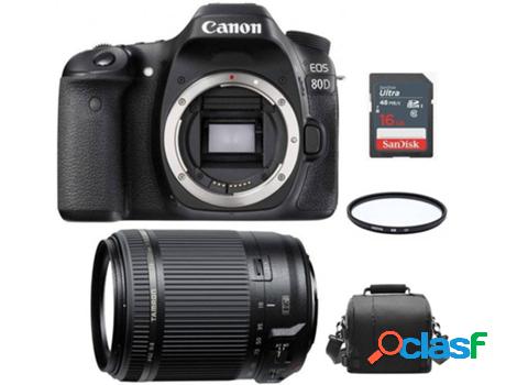 Cámara Reflex CANON EOS 80D + Objectivo TAMRON 18-200mm