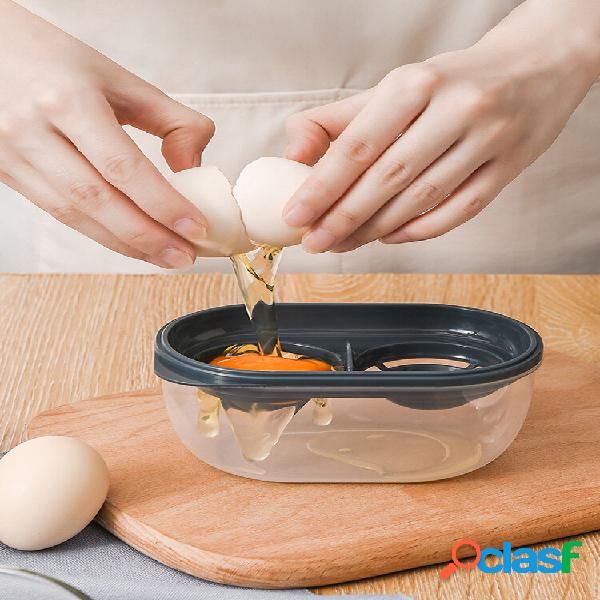 Cocina Separador de huevos de rejilla doble Divisor de yema