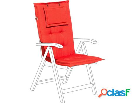 Cojín Decorativo para Silla de Jardín Toscana (Rojo -