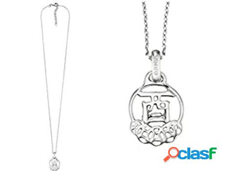 Collar NAHU Zodiaco Chino Gallo (Plata - Plateado - 80 cm)