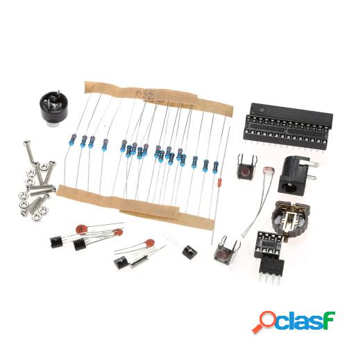 Compacto de 4 dígitos DIY Digital LED Kit de reloj Control