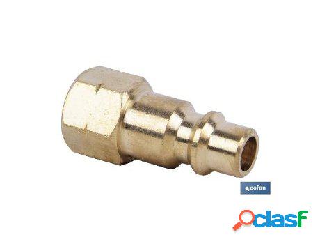 Conector aire hembra 1/4 gran caudal
