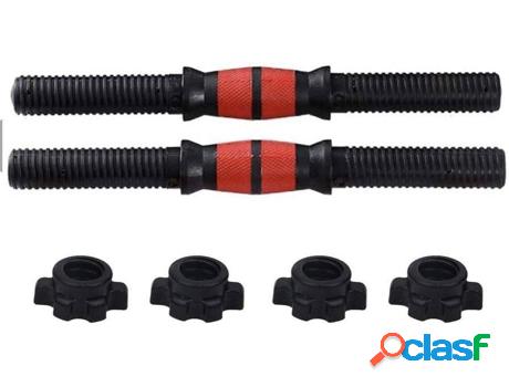 Conjunto de 2 Barras de Mancuernas FITNESS TECH (Negro y