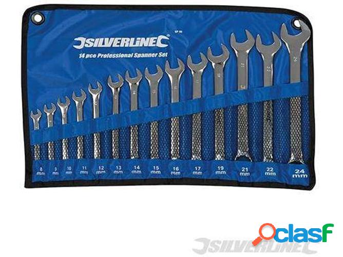 Conjunto de Llaves Combinadas SILVERLINE SP50 - 14 piezas