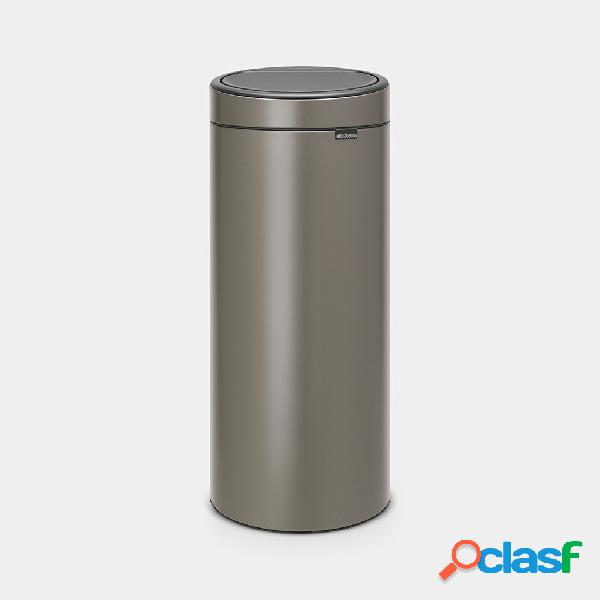 Cubo de basura Brabantia Touch Bin New Platinum 30L