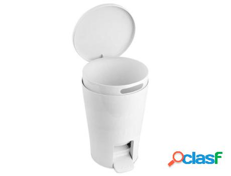 Cubo pedal 5 l diabolo blanco