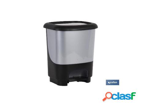 Cubo pedal class gris 10 l