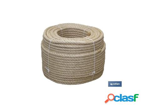 Cuerda sisal 4 cabos 6 mm 200 mts natural