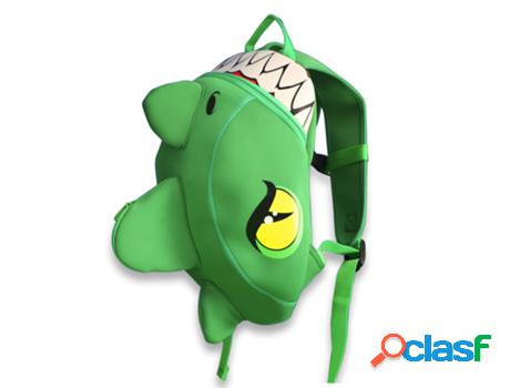 Dragón Verde mochila de neopreno para niños de preescolar