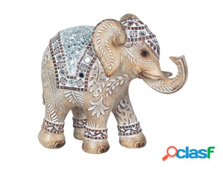 Elefante Grande Con Espejos Figuras Africanas Y Elefantes