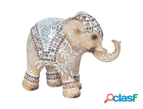 Elefante Mediano Con Espejos Figuras Africanas Y Elefantes