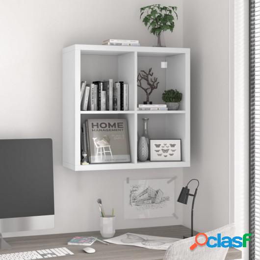 Estante de pared cube blanco MDF 69,5x29,5x69,5 cm