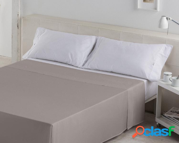 Estelia Sábana Encimera Color plomo 144 Hilos 50% Algodón