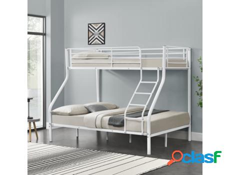 Estructura de Cama Infantil NEU.HAUS Metal (Blanco - Metal -