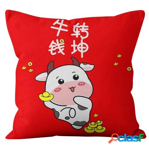 Festival de primavera almohada sofá funda de cojín funda