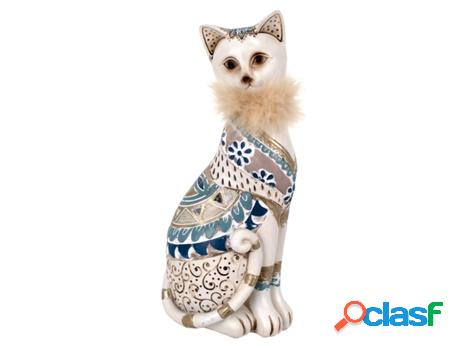 Figura Gato Multicolor de Resina 29*9*12cm Figura de Gato