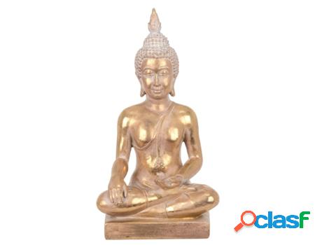 Figura de Buda Dorado de Resina 23*9*13cm