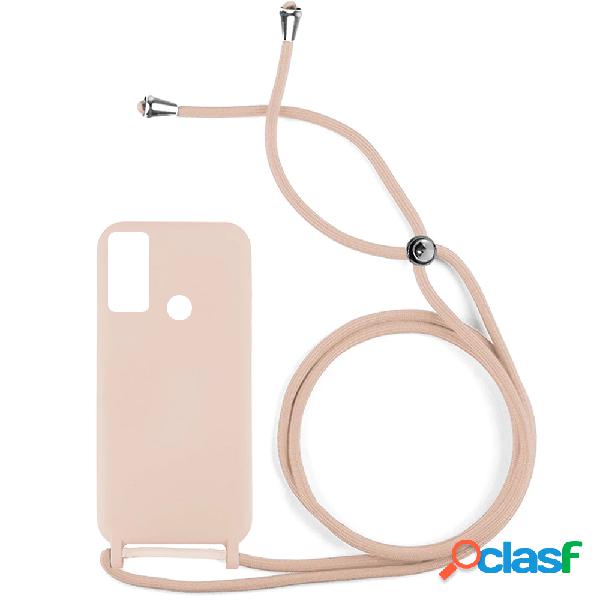 Funda ACCETEL para Huawei P Smart 2019 Gel con Cordón Rosa