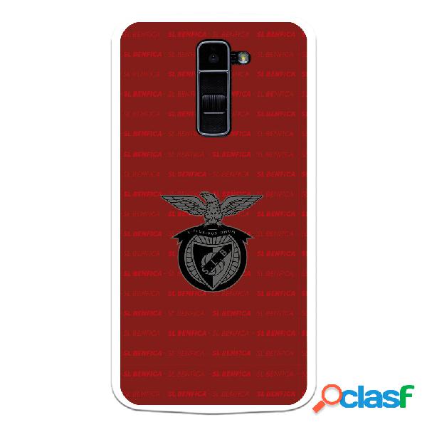 Funda para LG K10 4G del Escudo Fondo Granate - Licencia