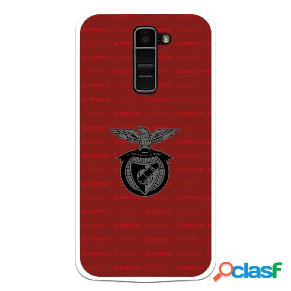 Funda para LG K10 del Escudo Fondo Granate - Licencia