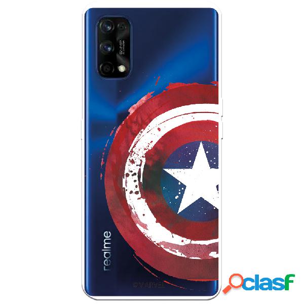 Funda para Realme 7 Pro Oficial de Marvel Capitan América