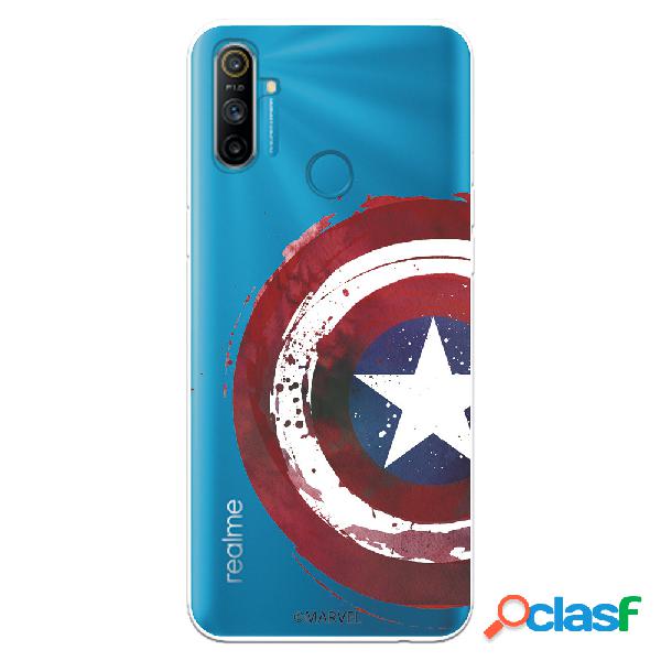 Funda para Realme C3 Oficial de Marvel Capitan América