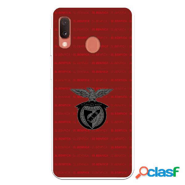 Funda para Samsung Galaxy A20e del Escudo Fondo Granate -