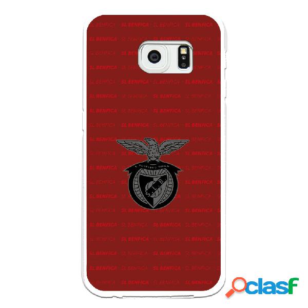 Funda para Samsung Galaxy S6 Edge del Escudo Fondo Granate -