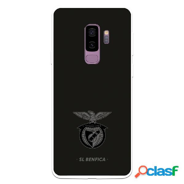 Funda para Samsung Galaxy S9 Plus del Escudo Fondo Negro -