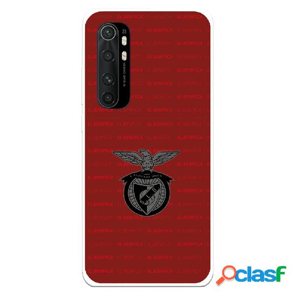 Funda para Xiaomi Mi Note 10 Lite del Escudo Fondo Granate -